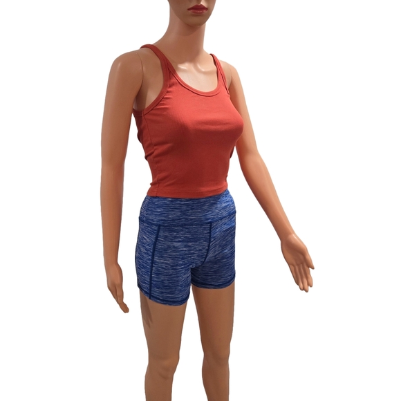 Set of Three Athletic Shorts in Red, Gray, and Blue (New) - Picture 2 of 12